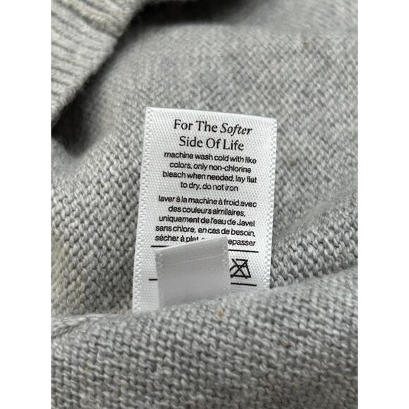 Eberjey Womens Recycled Sweater Cropped Tank Square Neck Heather Grey Size L NWT - Picture 7 of 10